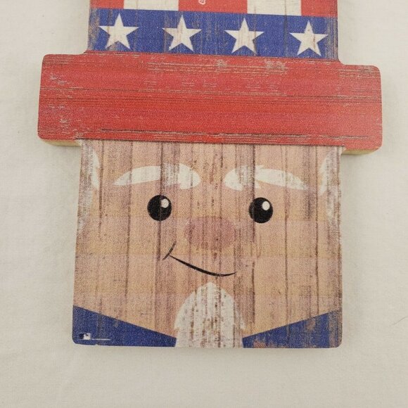 NFL Pittsburgh Steelers Uncle Sam Wooden Sign Americana Patriotic Decor - Picture 2 of 6